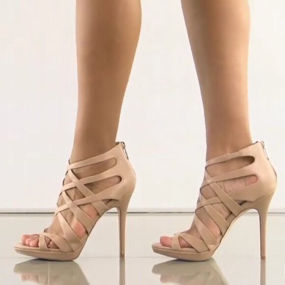 NWT Sam Edelman Gladiator Sandals nude leather Size 6 - Picture 14 of 15